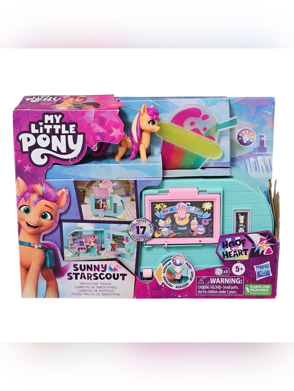 My Little Pony Playset Sunny Starscout Smoothie Truck Set 17 Pieces